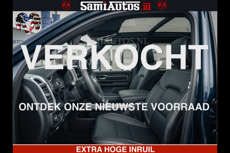 Dodge Ram SPORT | 5.7 V8 4x4 HEMI | PANORAMA DAK | GROOTSCHEM 12 INCH | LPG | Patriot Blue CREW CAB | DUBBELE CABINE | 5 PERSOONS | DC | VOORRAAD NR 2557 - 3328