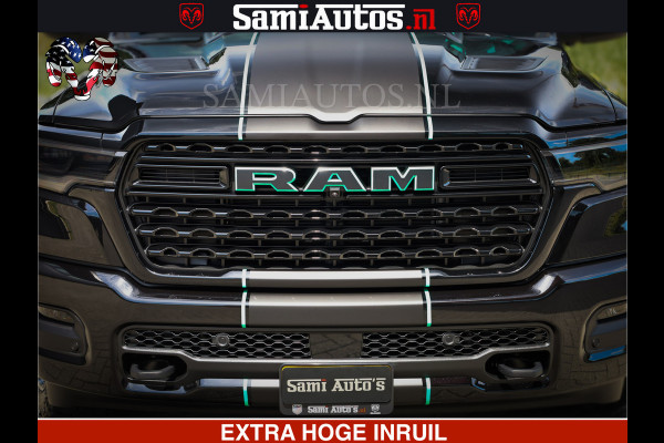 Dodge Ram Limited H.O 540HP 706Nm | Massage + Full Option | De Meest Luxe en Volle Pick-Up in zijn Klasse | Comfortabele Dubbele Cabine met Royale 5 Zitplaatsen | BPM vrij | Nu Leverbaar uit Voorraad | Voorraad Nr 2304 - 8540