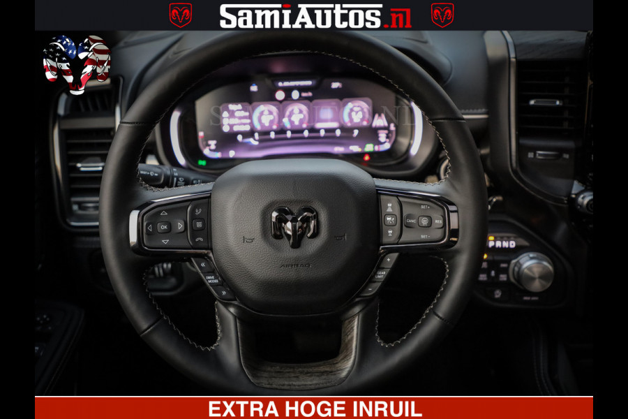 Dodge Ram Limited H.O 540HP 706Nm | Massage + Full Option | De Meest Luxe en Volle Pick-Up in zijn Klasse | Comfortabele Dubbele Cabine met Royale 5 Zitplaatsen | BPM vrij | Nu Leverbaar uit Voorraad | Voorraad Nr 2304 - 8540