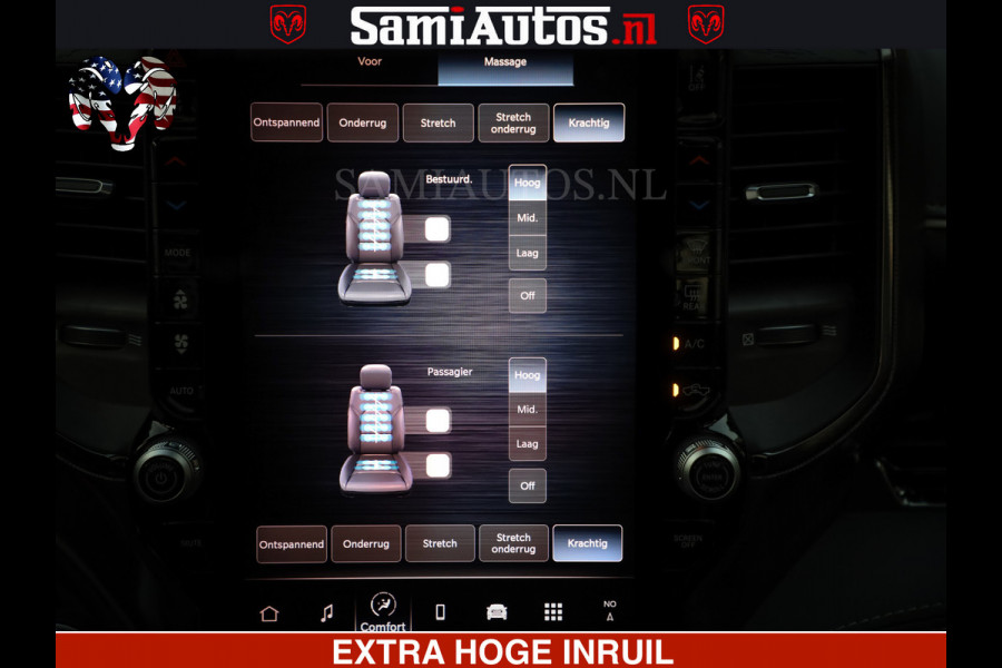 Dodge Ram Limited H.O 540HP 706Nm | Massage + Full Option | De Meest Luxe en Volle Pick-Up in zijn Klasse | Comfortabele Dubbele Cabine met Royale 5 Zitplaatsen | BPM vrij | Nu Leverbaar uit Voorraad | Voorraad Nr 2304 - 8540