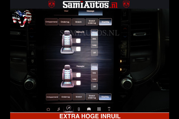 Dodge Ram Limited H.O 540HP 706Nm | Massage + Full Option | De Meest Luxe en Volle Pick-Up in zijn Klasse | Comfortabele Dubbele Cabine met Royale 5 Zitplaatsen | BPM vrij | Nu Leverbaar uit Voorraad | Voorraad Nr 2304 - 8540