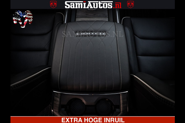 Dodge Ram Limited H.O 540HP 706Nm | Massage + Full Option | De Meest Luxe en Volle Pick-Up in zijn Klasse | Comfortabele Dubbele Cabine met Royale 5 Zitplaatsen | BPM vrij | Nu Leverbaar uit Voorraad | Voorraad Nr 2304 - 8540