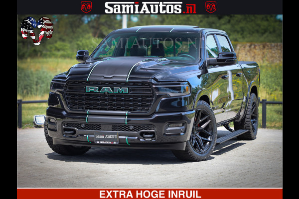 Dodge Ram Limited H.O 540HP 706Nm | Massage + Full Option | De Meest Luxe en Volle Pick-Up in zijn Klasse | Comfortabele Dubbele Cabine met Royale 5 Zitplaatsen | BPM vrij | Nu Leverbaar uit Voorraad | Voorraad Nr 2304 - 8540