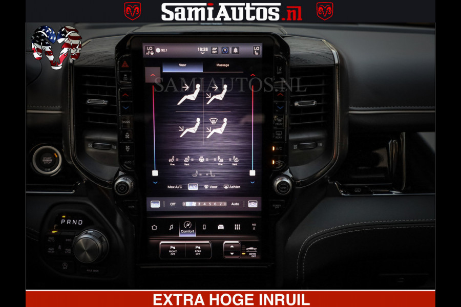 Dodge Ram Limited H.O 540HP 706Nm | Massage + Full Option | De Meest Luxe en Volle Pick-Up in zijn Klasse | Comfortabele Dubbele Cabine met Royale 5 Zitplaatsen | BPM vrij | Nu Leverbaar uit Voorraad | Voorraad Nr 2304 - 8540