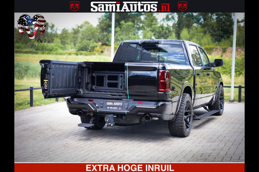 Dodge Ram Limited H.O 540HP 706Nm | Massage + Full Option | De Meest Luxe en Volle Pick-Up in zijn Klasse | Comfortabele Dubbele Cabine met Royale 5 Zitplaatsen | BPM vrij | Nu Leverbaar uit Voorraad | Voorraad Nr 2304 - 8540