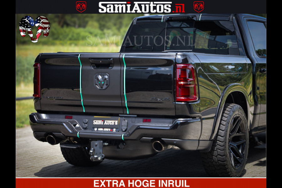 Dodge Ram Limited H.O 540HP 706Nm | Massage + Full Option | De Meest Luxe en Volle Pick-Up in zijn Klasse | Comfortabele Dubbele Cabine met Royale 5 Zitplaatsen | BPM vrij | Nu Leverbaar uit Voorraad | Voorraad Nr 2304 - 8540