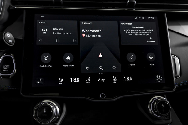 Lynk & Co 01 1.5 PHEV 261PK MY24 | Donkere hemel | 7.4 kWh Boordlader | Stoel-+Stuurverw. |  360 Camera | S/K-panodak | Adapt. Cruise | Memory | Elek. klep | LM 20" | 1538