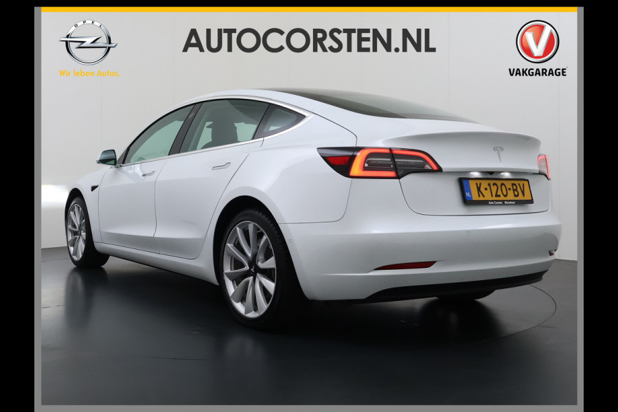 Tesla Model 3 SR Plus 325PK LFP Accu Lmv 19" AutoPilot Leder Pano-dak Adaptive-Cruise Camera's Elektr.-Stuur+Stoelen+Spiegels+Geheugen+Easy-En SOH 91% Navi LED ACC DAB Voorverwarmen interieur via App Keyless One-Pedal-Drive 1e Eigenaar Origineel Nederlandse Auto Fabrieksgarantie op Accu en Motor tot 08-12-2028/160.000KM