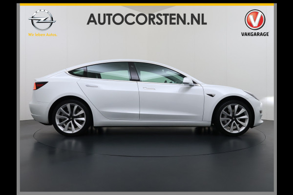 Tesla Model 3 SR Plus 325PK LFP Accu Lmv 19" AutoPilot Leder Pano-dak Adaptive-Cruise Camera's Elektr.-Stuur+Stoelen+Spiegels+Geheugen+Easy-En SOH 91% Navi LED ACC DAB Voorverwarmen interieur via App Keyless One-Pedal-Drive 1e Eigenaar Origineel Nederlandse Auto Fabrieksgarantie op Accu en Motor tot 08-12-2028/160.000KM