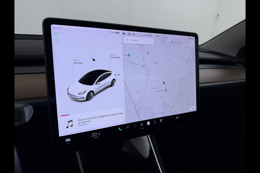 Tesla Model 3 SR Plus 325PK LFP Accu Lmv 19" AutoPilot Leder Pano-dak Adaptive-Cruise Camera's Elektr.-Stuur+Stoelen+Spiegels+Geheugen+Easy-En SOH 91% Navi LED ACC DAB Voorverwarmen interieur via App Keyless One-Pedal-Drive 1e Eigenaar Origineel Nederlandse Auto Fabrieksgarantie op Accu en Motor tot 08-12-2028/160.000KM
