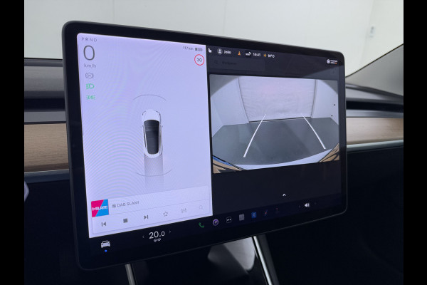 Tesla Model 3 SR Plus 325PK LFP Accu Lmv 19" AutoPilot Leder Pano-dak Adaptive-Cruise Camera's Elektr.-Stuur+Stoelen+Spiegels+Geheugen+Easy-En SOH 91% Navi LED ACC DAB Voorverwarmen interieur via App Keyless One-Pedal-Drive 1e Eigenaar Origineel Nederlandse Auto Fabrieksgarantie op Accu en Motor tot 08-12-2028/160.000KM