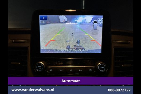 Ford Transit Custom 2.0 TDCI 131pk Automaat L2H1 Dubbele Cabine Euro6 Airco | 5-Zits | Camera | Navigatie | LED Apple Carplay, Android Auto, Adaptieve Cruisecontrol, Trekhaak, Stoelverwarming, Verwarmde voorruit, Parkeersensoren