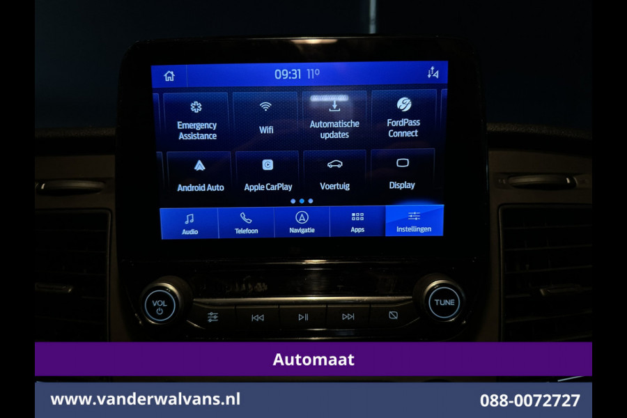 Ford Transit Custom 2.0 TDCI 131pk Automaat L2H1 Dubbele Cabine Euro6 Airco | 5-Zits | Camera | Navigatie | LED Apple Carplay, Android Auto, Adaptieve Cruisecontrol, Trekhaak, Stoelverwarming, Verwarmde voorruit, Parkeersensoren