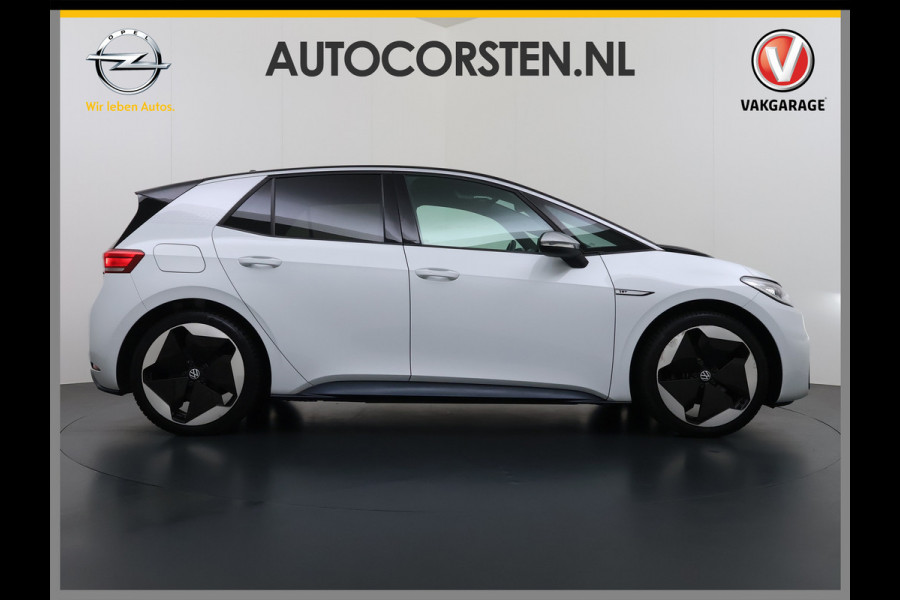 Volkswagen ID.3 First Max 62kWh Pano-Dak Elektr.Stoelen Adap.Cruise Camera Head-Up Matrix-Led Elektr.Stoelen 20"lm Navi Ecc Keyless Advanced SOH 89% Ergo Active Stoelen Stuur+Stoelverwarming Led-a-licht dynamisch Apple Carplay Android Auto Dodehoek detector Origineel Nederlandse Auto € 49.176 nieuw!