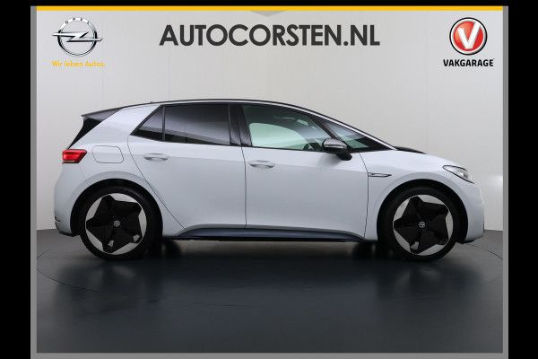 Volkswagen ID.3 First Max 62kWh Pano-Dak Elektr.Stoelen Adap.Cruise Camera Head-Up Matrix-Led Elektr.Stoelen 20"lm Navi Ecc Keyless Advanced SOH 89% Ergo Active Stoelen Stuur+Stoelverwarming Led-a-licht dynamisch Apple Carplay Android Auto Dodehoek detector Origineel Nederlandse Auto € 49.176 nieuw!
