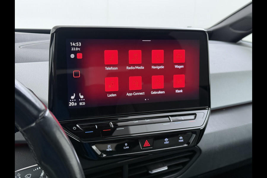 Volkswagen ID.3 First Max 62kWh Pano-Dak Elektr.Stoelen Adap.Cruise Camera Head-Up Matrix-Led Elektr.Stoelen 20"lm Navi Ecc Keyless Advanced SOH 89% Ergo Active Stoelen Stuur+Stoelverwarming Led-a-licht dynamisch Apple Carplay Android Auto Dodehoek detector Origineel Nederlandse Auto € 49.176 nieuw!