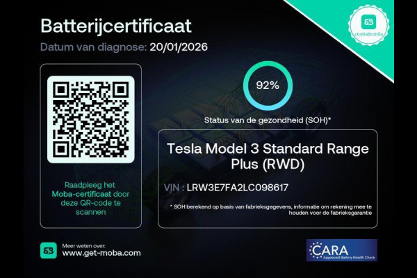 Tesla Model 3 Range Plus | SoH 92% | Autopilot | Panorama | Leder |
