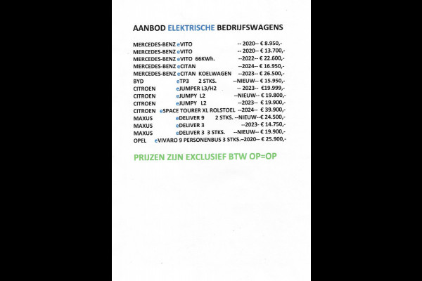 Renault Trafic -E-Tech /Citroen e-Jumpy XL L3 75kWh SNELLADER Rolstoelauto / Rolstoelbus 7-Persoons met Bodemverlaging