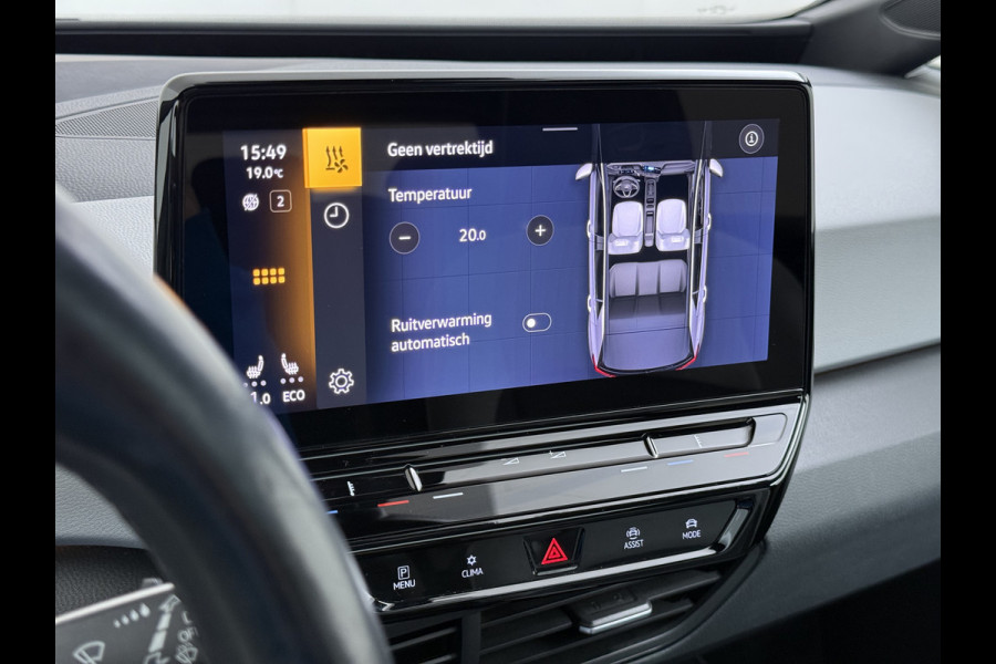 Volkswagen ID.3 First Max 62kWh Pano-dak 20"lm Head-Up-Display Adap.Cruise Camera Elek.Stoelen Navi Ecc Keyless Advanced Head-Up Matrix-Led SOH 91% Ergo Active Stoelen+Stuur+Stoelverwarming Led-a-licht dynamisch Apple Carplay Android Auto Dodehoek detector Dealeronderhouden Origineel Nederlandse Auto € 49.175,- nieuw!