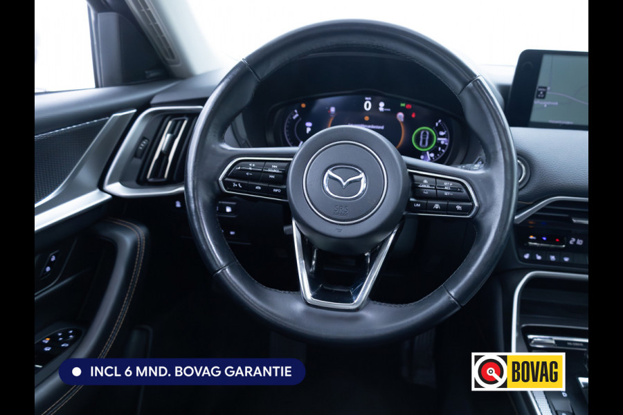 Mazda CX-60 2.5 e-SkyActiv PHEV Homura | Elec. trekhaak | Bose Audio | Panodak | Stoel- Stuur- & achterbankverw. | Stoelventilatie, Elec. stoelen, Elec. Stuurkolom, Adap. Cruise, Headup, Winter en Zomerwielen op LMV