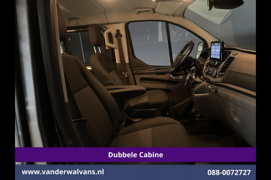 Ford Transit Custom 2.0 TDCI 170pk L2H1 Dubbele Cabine Euro6 Airco | 5-Zits | 2x Zijdeur | Camera | LED Apple Carplay, Android Auto, Cruisecontrol, Parkeersensoren, Stoelverwarming, Verwarmde voorruit 2800kg trekvermogen