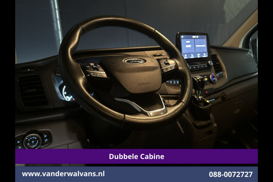 Ford Transit Custom 2.0 TDCI 170pk L2H1 Dubbele Cabine Euro6 Airco | 5-Zits | 2x Zijdeur | Camera | LED Apple Carplay, Android Auto, Cruisecontrol, Parkeersensoren, Stoelverwarming, Verwarmde voorruit 2800kg trekvermogen
