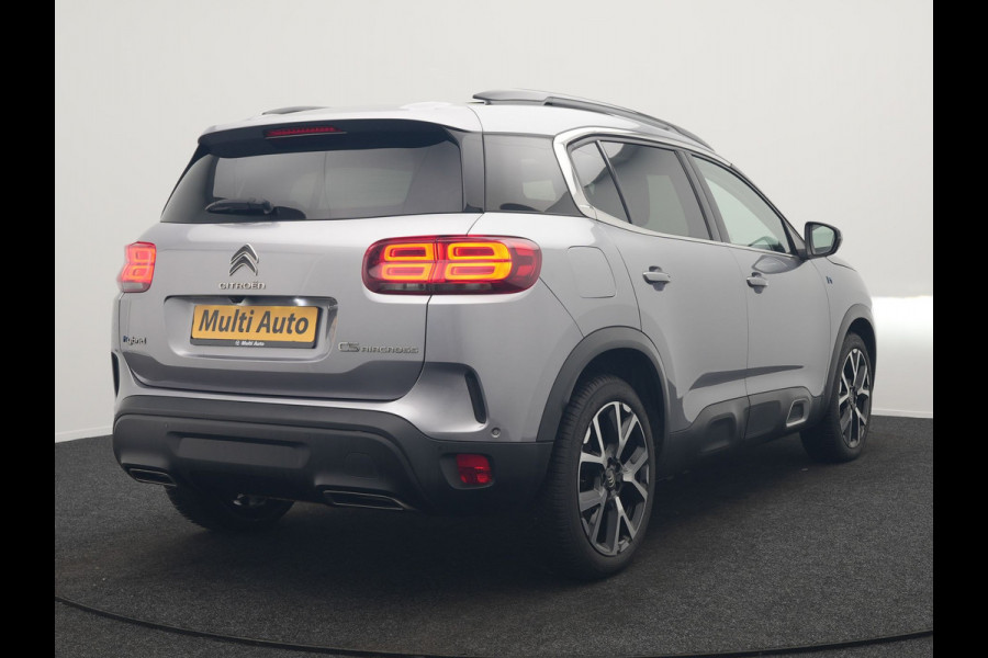 Citroën C5 Aircross 1.6 Shine PHEV 225pk Dealer O.H PHEV | Panodak | 360 Camera | Adaptive Cruise | Lederen Comfortstoelen Verwarmd | Blis | Navigatie | Apple Carplay | Virtual | DAB | 19" L.M. | Plug In Hybrid |