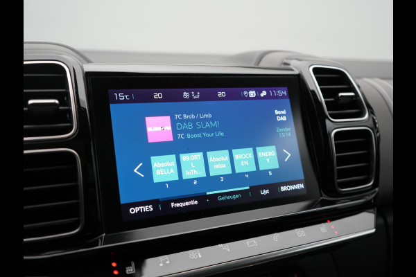 Citroën C5 Aircross 1.6 Shine PHEV 225pk Dealer O.H PHEV | Panodak | 360 Camera | Adaptive Cruise | Lederen Comfortstoelen Verwarmd | Blis | Navigatie | Apple Carplay | Virtual | DAB | 19" L.M. | Plug In Hybrid |