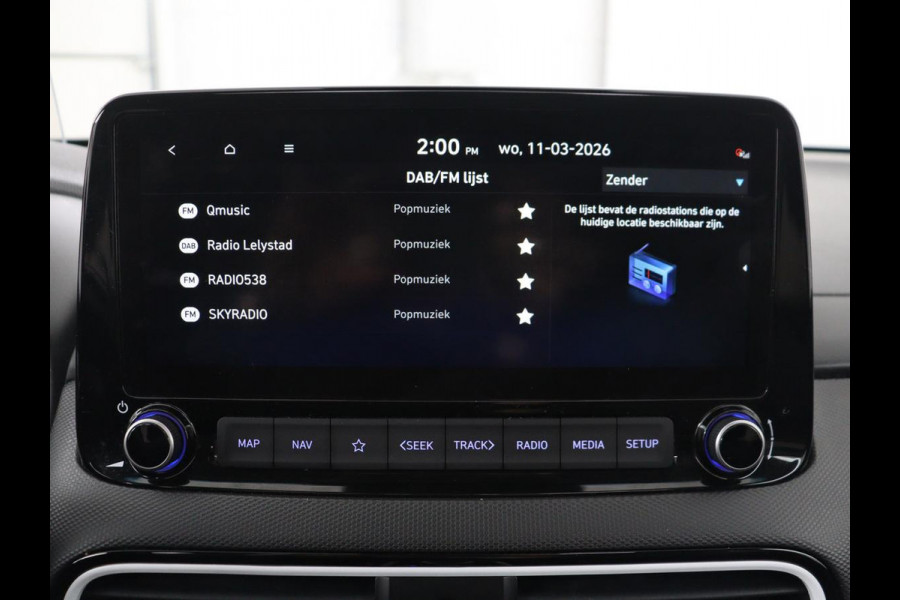 Hyundai Kona 1.6 GDI HEV Premium Sky | Schuifdak | Leder | Stoelventilatie | Adaptive cruise | Trekhaak | Head-Up | Carplay | Camera | Achterbankverwarming | Navigatie | Keyless | Climate control