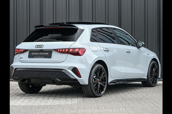 Audi A3 Sportback 45 TFSI e S edition Competition | Panoramadak | 5 jr garantie | Ambiance interieur | Active Cruise | Sonos Sound | S-Seats + Memory | Head-Up | Camera | Stoelverwarming | Keyless