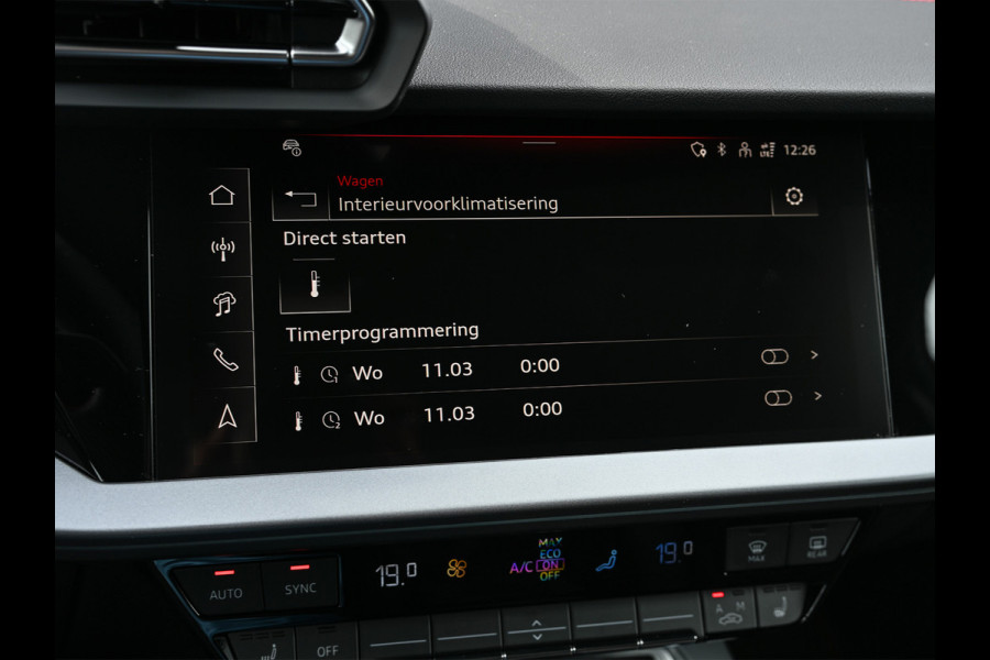 Audi A3 Sportback 45 TFSI e S edition Competition | Panoramadak | 5 jr garantie | Ambiance interieur | Active Cruise | Sonos Sound | S-Seats + Memory | Head-Up | Camera | Stoelverwarming | Keyless