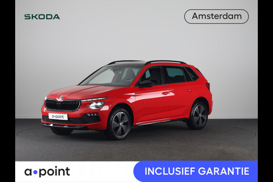 Škoda Kamiq 1.0 TSI Monte Carlo 115 pk | Verlengde garantie | Navigatie via App | Panoramadak | Parkeersensoren | Achteruitrijcamera | Stoelverwarming |