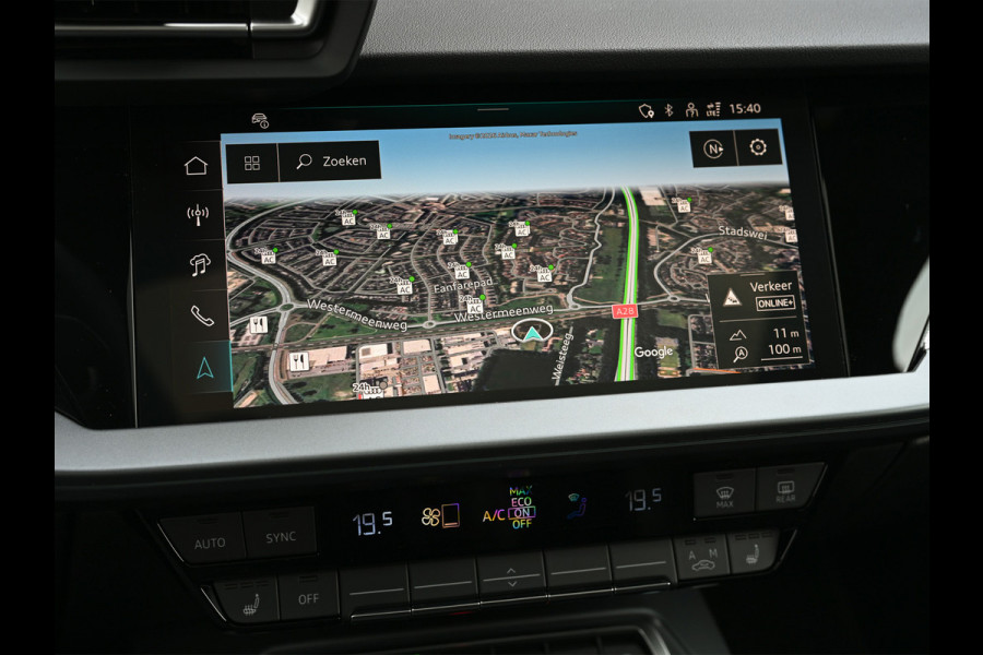 Audi A3 Sportback 45 TFSI e S edition Competition | Panoramadak | 5 jr garantie | Ambiance interieur | Active Cruise | Sonos Sound | S-Seats + Memory | Head-Up | Camera | Stoelverwarming | Keyless