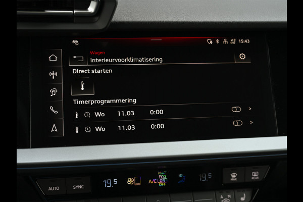 Audi A3 Sportback 45 TFSI e S edition Competition | Panoramadak | 5 jr garantie | Ambiance interieur | Active Cruise | Sonos Sound | S-Seats + Memory | Head-Up | Camera | Stoelverwarming | Keyless