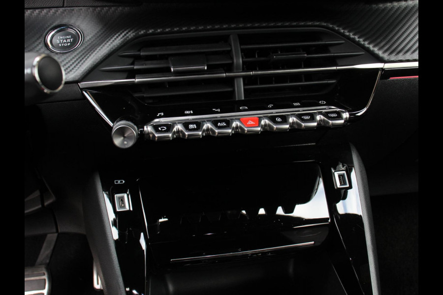 Peugeot 208 1.2 PureTech 100pk Automaat GT-Line Navigatie Apple Carplay/Android Auto Airco Parkeer sensoren Cruise Control Led Lichtmetalen Velgen