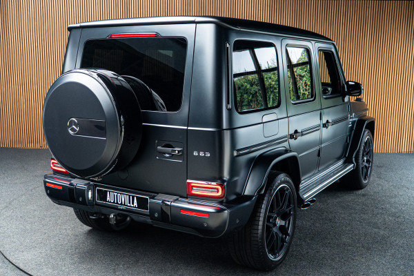 Mercedes-Benz G-Klasse 63 Navi Burmester Leer 360 Camera PTS Massage Schuif (kantel) dak Memory seats Stoelventilatie Stoelverwarming Climate voor en achter Distronic+ Trekhaak
