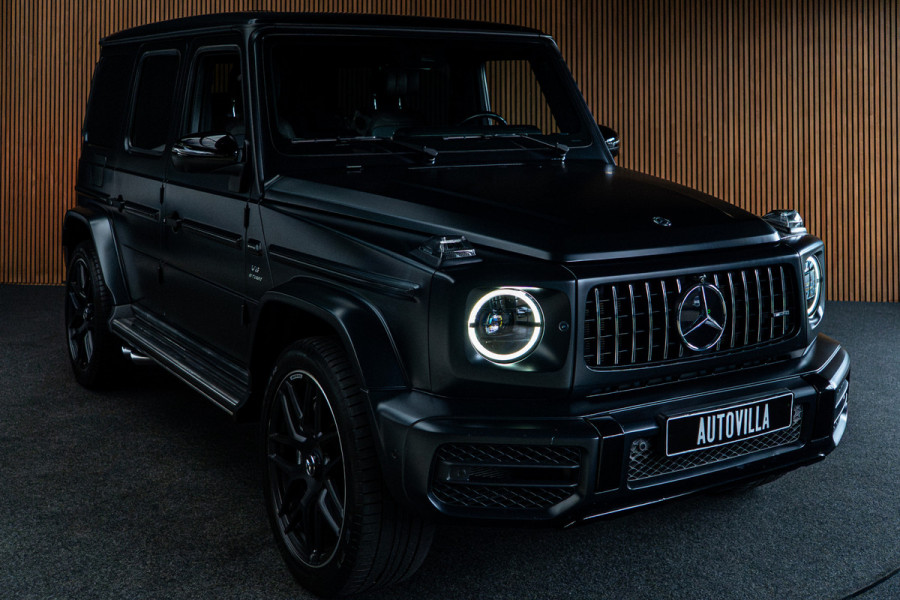 Mercedes-Benz G-Klasse 63 Navi Burmester Leer 360 Camera PTS Massage Schuif (kantel) dak Memory seats Stoelventilatie Stoelverwarming Climate voor en achter Distronic+ Trekhaak