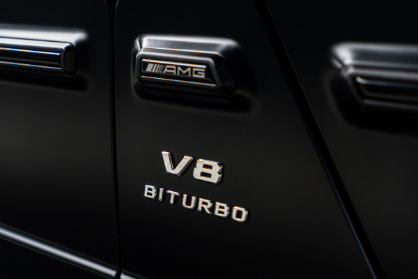 Mercedes-Benz G-Klasse 63 Navi Burmester Leer 360 Camera PTS Massage Schuif (kantel) dak Memory seats Stoelventilatie Stoelverwarming Climate voor en achter Distronic+ Trekhaak