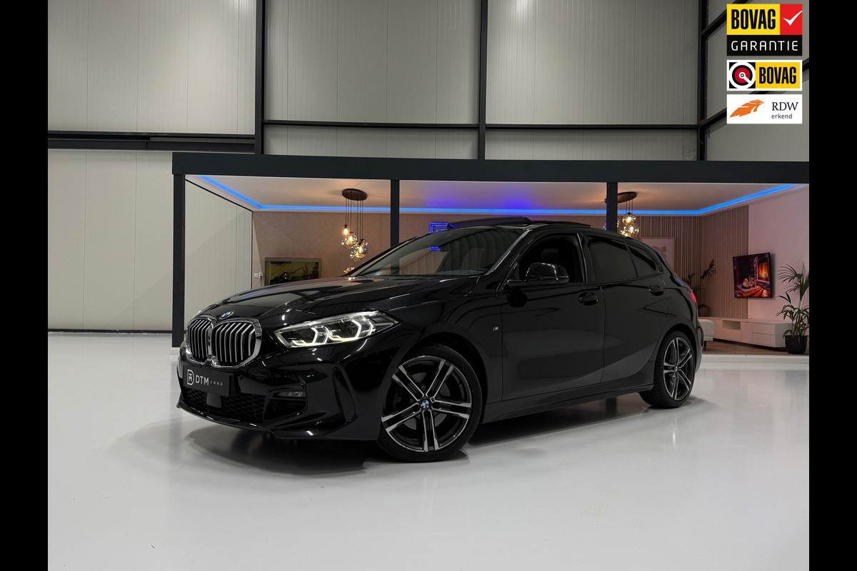 BMW 1-serie 118i High Exec M Sport Pano Led Acc Camera Navi Carplay Leder Stoel&stuurverw.