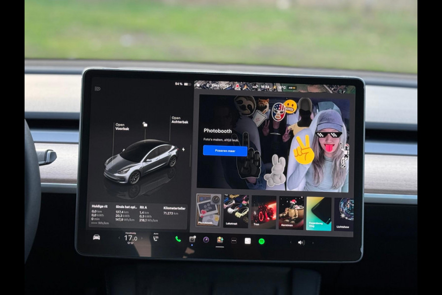 Tesla Model 3 Standard RWD Plus, autopilot, full self -driving, panoramadak, leder