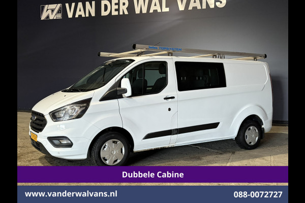 Ford Transit Custom 2.0 TDCI 131pk L2H1 Dubbele Cabine Inrichting Euro6 Airco | 5-Zits | Imperiaal | 2800kg Trekhaak | LED Cruisecontrol, Stoelverwarming, Parkeersensoren, Achterklep