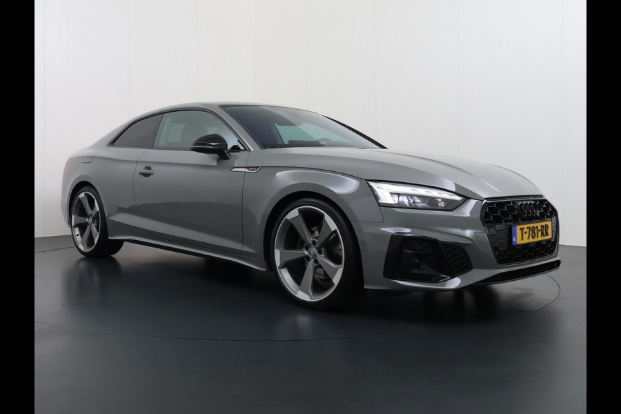 Audi A5 Coupé 40 TFSI S edition VAN € 31.900,- VOOR € 28.440,- UW LENTEVOORDEEL € 3.460,-! | S LINE IN- EN EXTERIEUR | TOPSTAAT! | 20 INCH| LEER| CAMERA| STOELVERWARMING| MATRIX LED| QUANTUM GRIJS