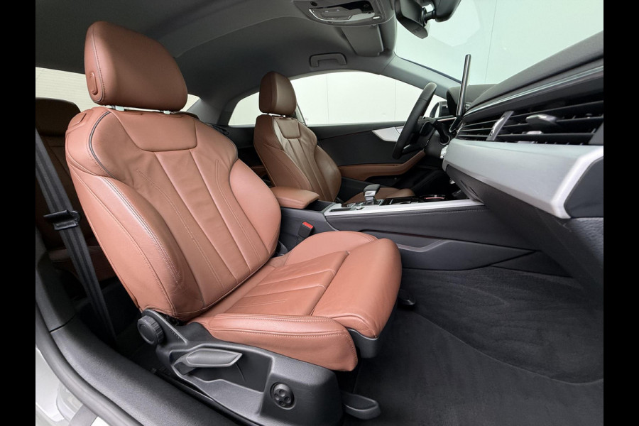 Audi A5 Coupé 40 TFSI S edition VAN € 31.900,- VOOR € 28.440,- UW LENTEVOORDEEL € 3.460,-! | S LINE IN- EN EXTERIEUR | TOPSTAAT! | 20 INCH| LEER| CAMERA| STOELVERWARMING| MATRIX LED| QUANTUM GRIJS