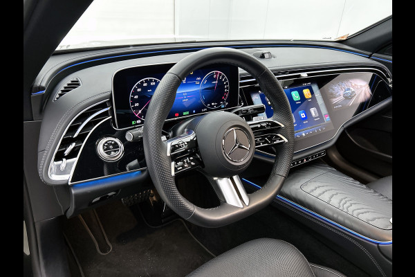 Mercedes-Benz E-Klasse 300 e Sport Edition AMG Line | Panorama Schuif-Kanteldak | Distronic | Lederen bekleding | Alarm | Parkeerpakket met 360°-camera | 20 Inch AMG Velgen. Inclusief 24 maanden MB Certified garantie voor Europa.