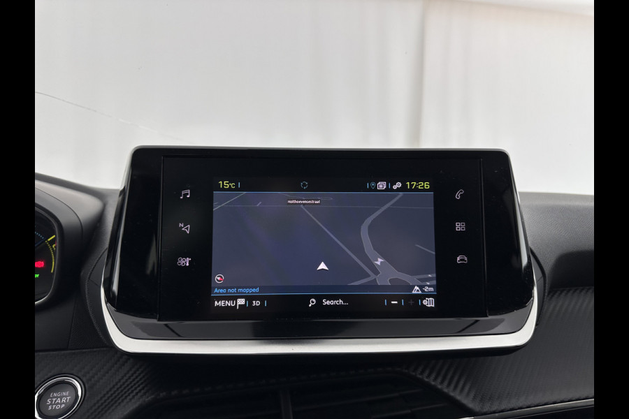 Peugeot e-208 EV Style 50 kWh [ 3-Fase-11kW] {SOH-96%} (INCL-BTW) Aut. *LEATHER-FABRIC | FULL-LED | SPORT-SEATS | KEYLESS | PRIVACY-GLASS | DAB+ | NAVI-FULLMAP | ECC | PDC | CRUISE | 16''ALU*