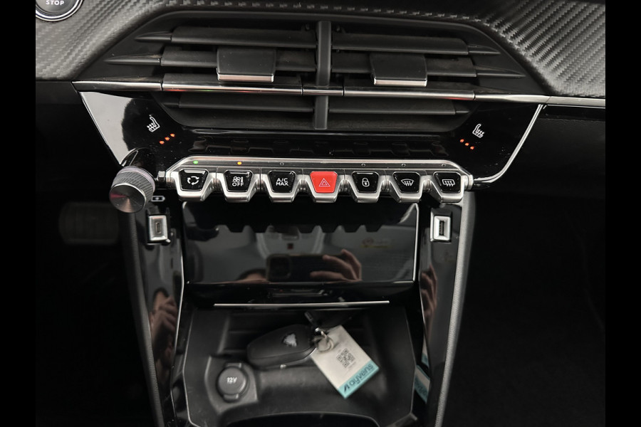 Peugeot e-208 EV Style 50 kWh [ 3-Fase-11kW] {SOH-96%} (INCL-BTW) Aut. *LEATHER-FABRIC | FULL-LED | SPORT-SEATS | KEYLESS | PRIVACY-GLASS | DAB+ | NAVI-FULLMAP | ECC | PDC | CRUISE | 16''ALU*