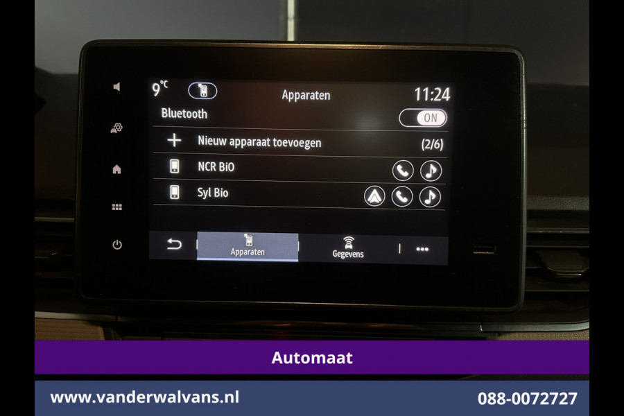 Renault Kangoo 1.3 TCe 131pk Automaat Benzine L1H1 Euro6 Airco | 3-Zits | 2x Zijdeur | LED | Camera | Navigatie Cruisecontrol, Parkeersensoren, Bijrijdersbank