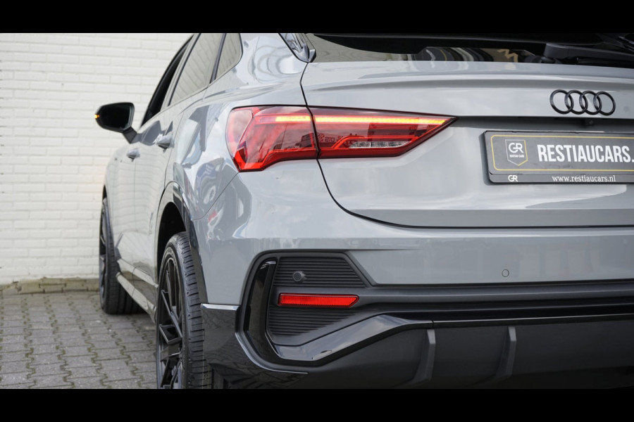 Audi Q3 Sportback 35 TFSI 3x S-Line Black Optik AUTOMAAT-CAMERA-CARPLAY-DRIVE SELECT-ELEKTRISCHE STOELEN-KEYLESS-MATRIX-PANORAMA