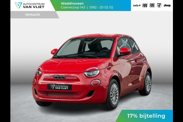 Fiat 500E 42 kWh | Uit voorraad leverbaar | 17% Bijtelling| Clima | Cruise | Apple Carplay