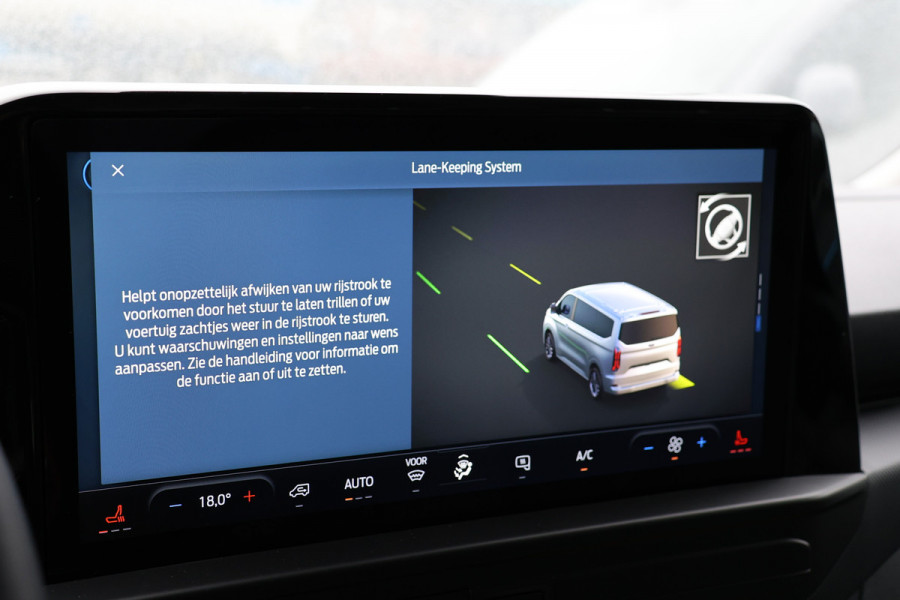Ford Transit Custom 320 2.0 TDCI 150 PK L2H1 Limited | ACC | Blind Spot | Camera | Lane Assist | Stoelverwarming | CarPlay | Navigatie | Stuurwielverwarming | 3-Zitter | Verlengde fabrieksgarantie tot 12-2029